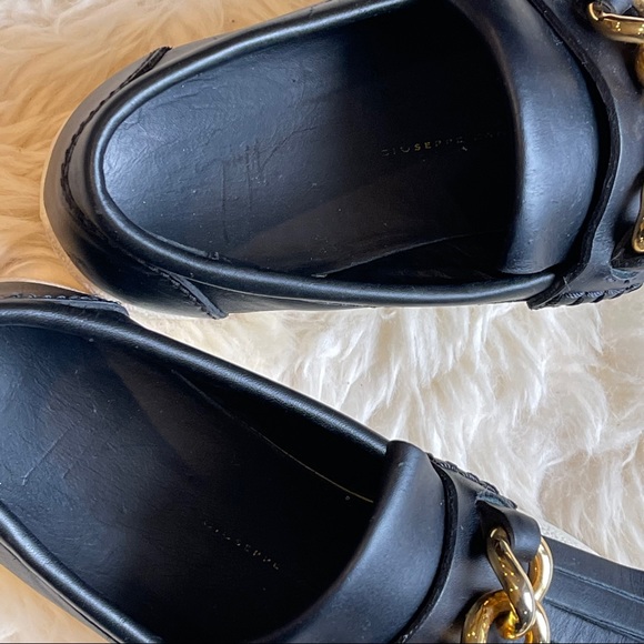 Fringe & Chain leather sneakers - Picture 4 of 6